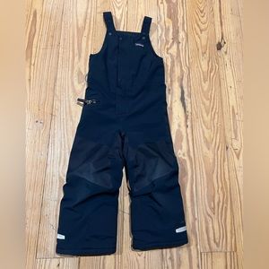 Patagonia Kids Powder Town Bibs size 4T Navy
